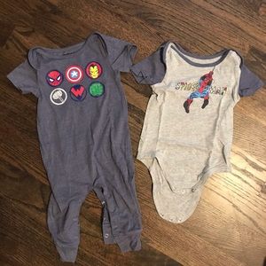 Spider-Man bodysuits 12 months